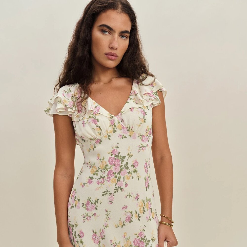 Reformation Arni Dress Ivory - Size 10